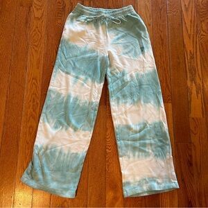 PINK Tie Dye Sweatpants Victoria’s Secret Teal Blue White Extra Small XS